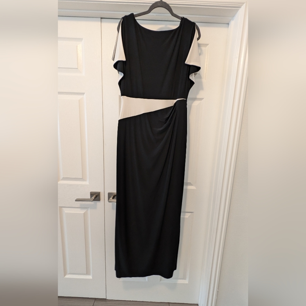 Ralph Lauren Evening Gown Black and White
